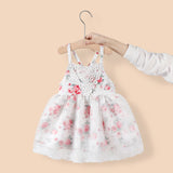 Stylish and Comfortable: Baby Girl's Summer Mesh Pleated Dress