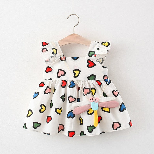 2pcs Sweet Heart Baby Girls Clothing - Babbez
