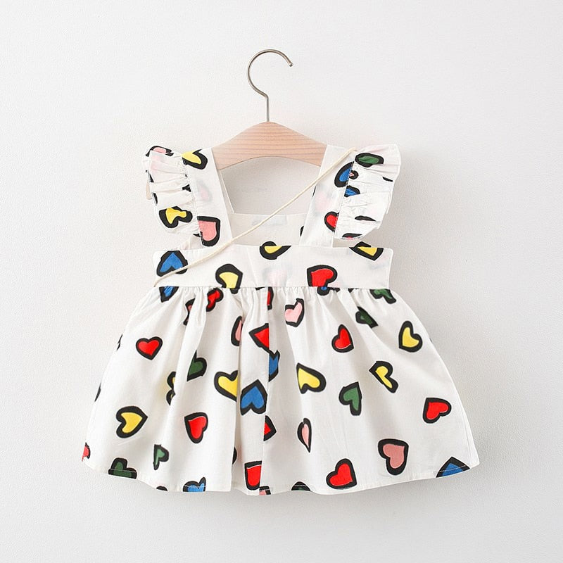 2pcs Sweet Heart Baby Girls Clothing - Babbez