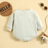 Women's New Style Rompers Long Sleeve Letter Print Casual All Match - Babbez