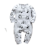 Comfy and Cute Romper Long Sleeve Print Jumpsuit Clothes Pajamas