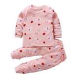 Autumn Cotton Base Baby Pajamas Set