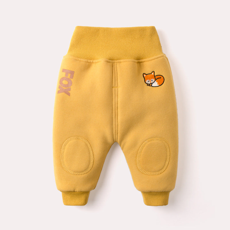 Keep Your Baby Cozy and Warm with Our Winter Plus Velvet Big PP Pants