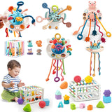 4 in 1 Montessori Pull String - Babbez