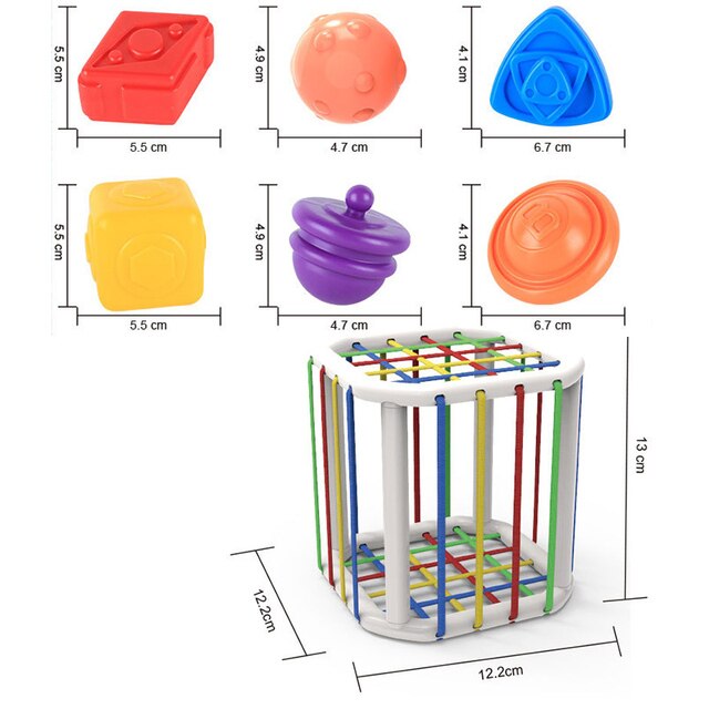4 in 1 Montessori Pull String - Babbez