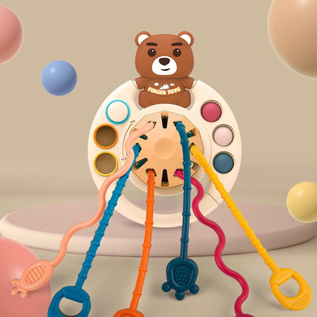 4 in 1 Montessori Pull String - Babbez