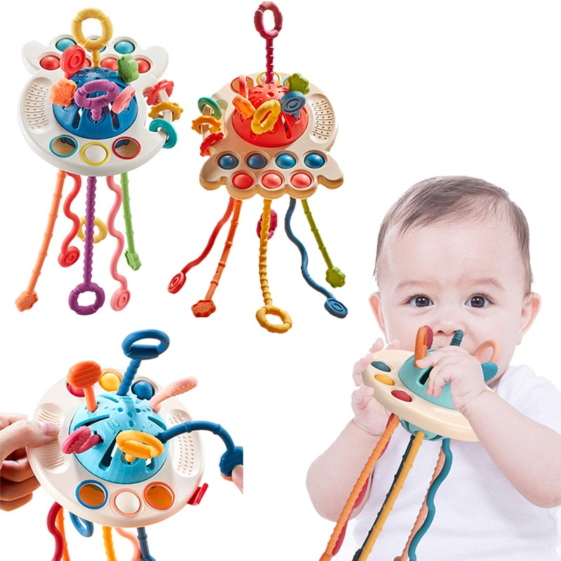 4 in 1 Montessori Pull String - Babbez