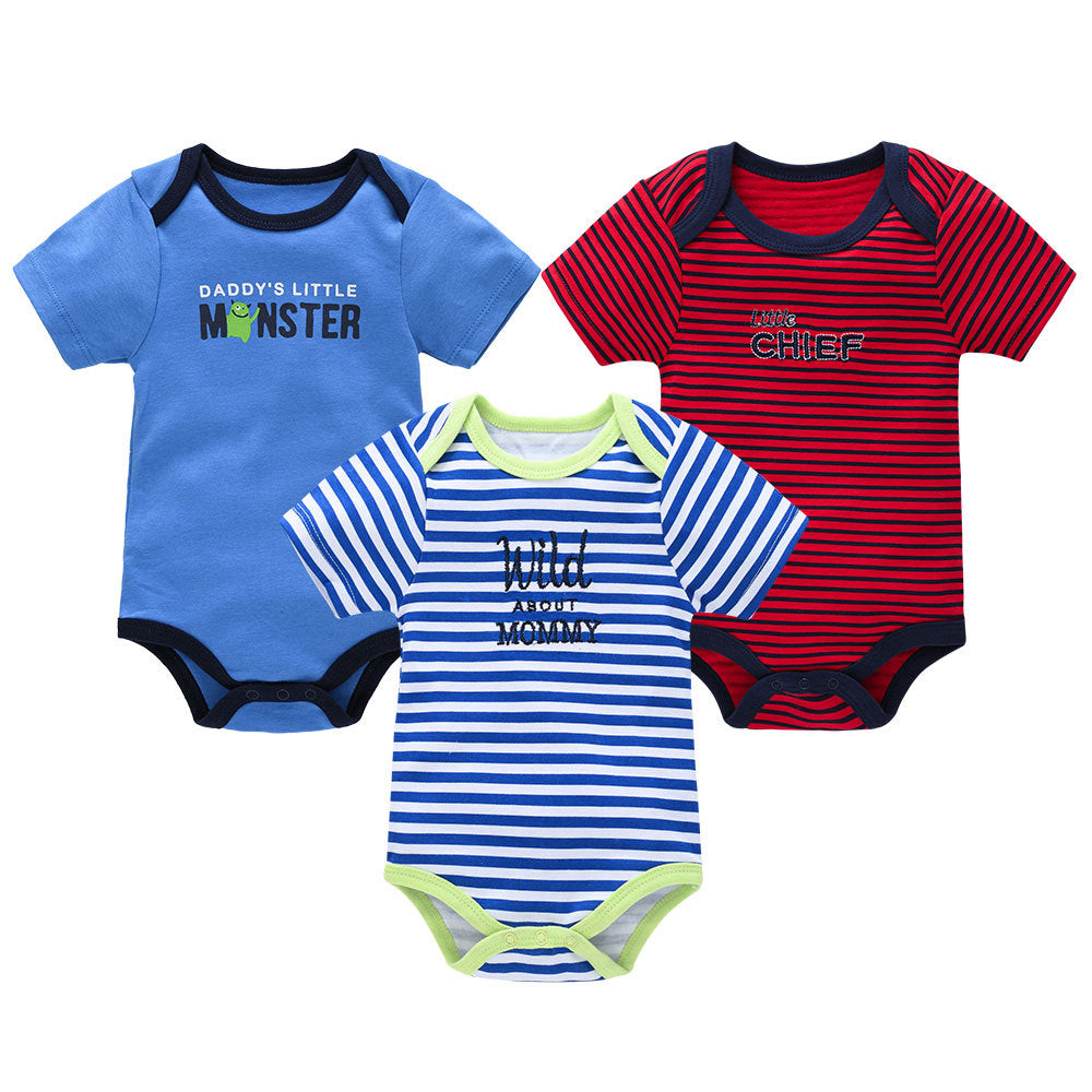 Adorable Short Sleeve Baby Bodysuits - Perfect for Your Little One