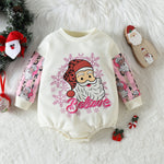 Baby One-piece Long Sleeve Triangle Wrap Shirt Printing - Babbez