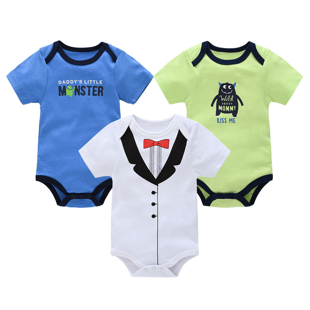 Adorable Short Sleeve Baby Bodysuits - Perfect for Your Little One