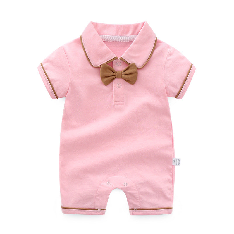 Comfortable and Stylish Baby Jumpsuit with Short Sleeves