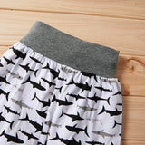 Stylish Infants and Toddlers Long-Sleeved Letter Top Hat Trousers Thre