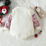 Baby One-piece Long Sleeve Triangle Wrap Shirt Printing - Babbez