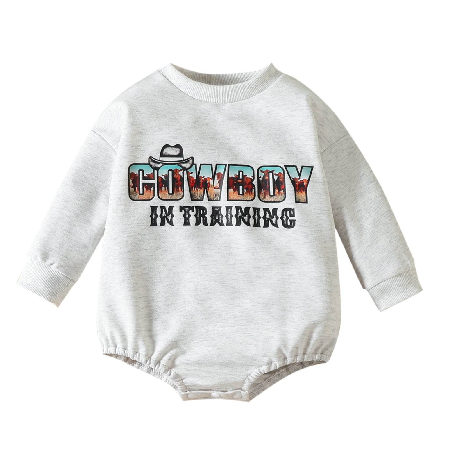 Newborn Baby Jumpsuit Long-sleeve Jumpsuit Romper - Babbez