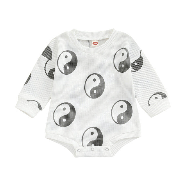 Baby One-piece Suit Knitted Long Sleeve - Babbez