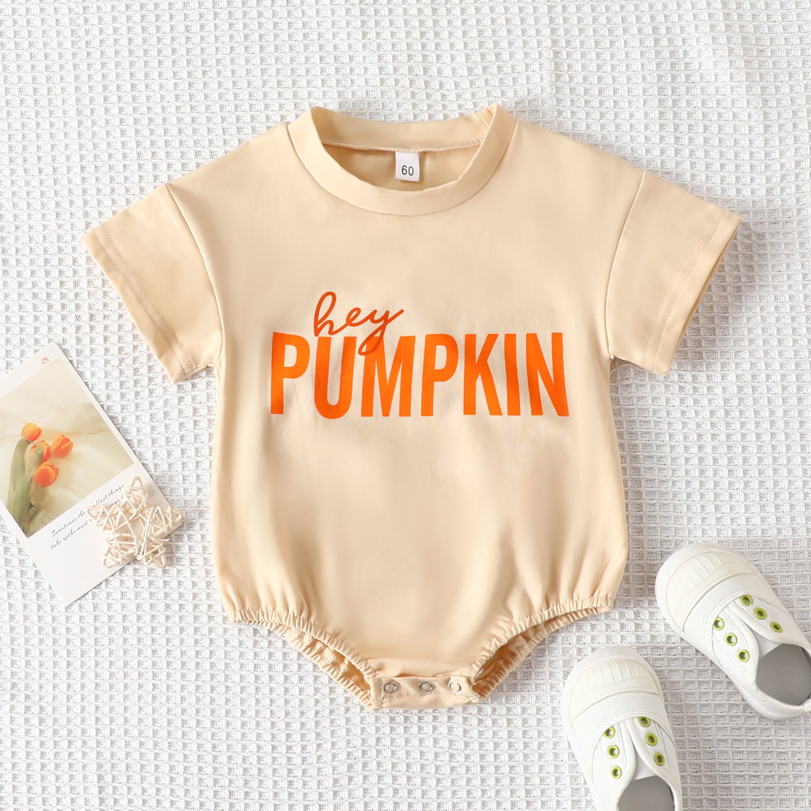 Halloween Loose Romper Letter Print Jumpsuit - Babbez