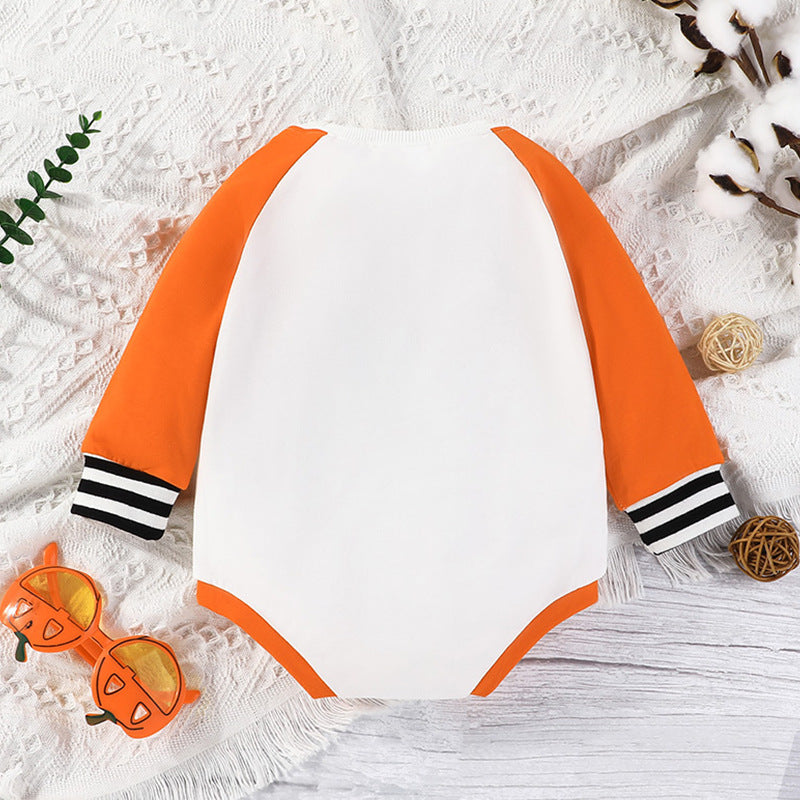 Infant Toddler Long Sleeve Round Neck Jumpsuit Triangle Ha Halloween