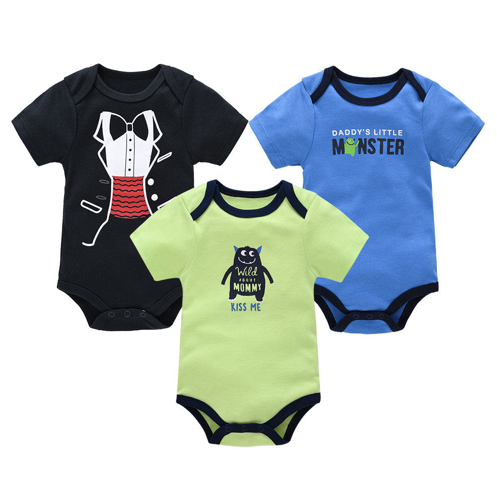 Adorable Short Sleeve Baby Bodysuits - Perfect for Your Little One