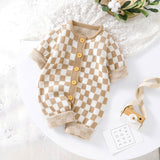 Introducing Our Stylish Ins New Chessboard Baby One-piece Garment with