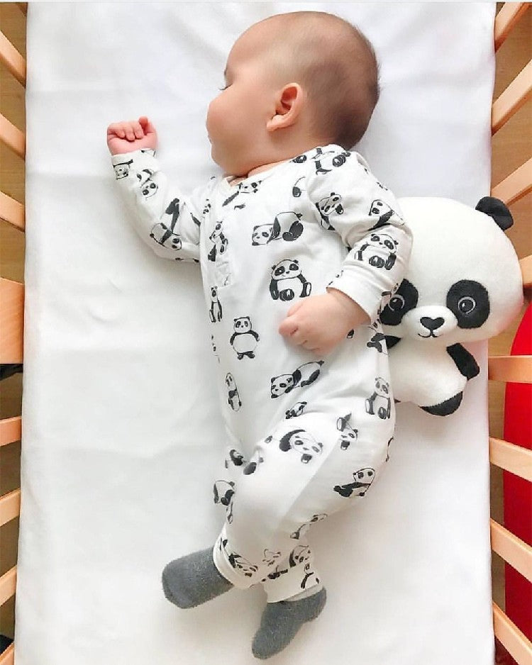 Romper Long Sleeve Print Jumpsuit Clothes Pajamas - Babbez