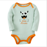 Organic Cotton Newborn Baby Bodysuit with Fold-Over Mittens