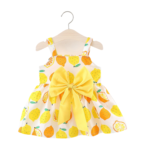 Cute Bow Strap Dress for Baby Girls - Perfect for Any Occasion