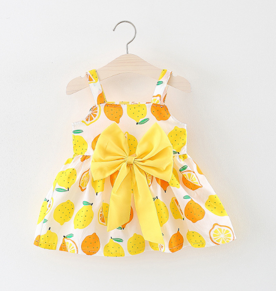 Cute Bow Strap Dress for Baby Girls - Perfect for Any Occasion