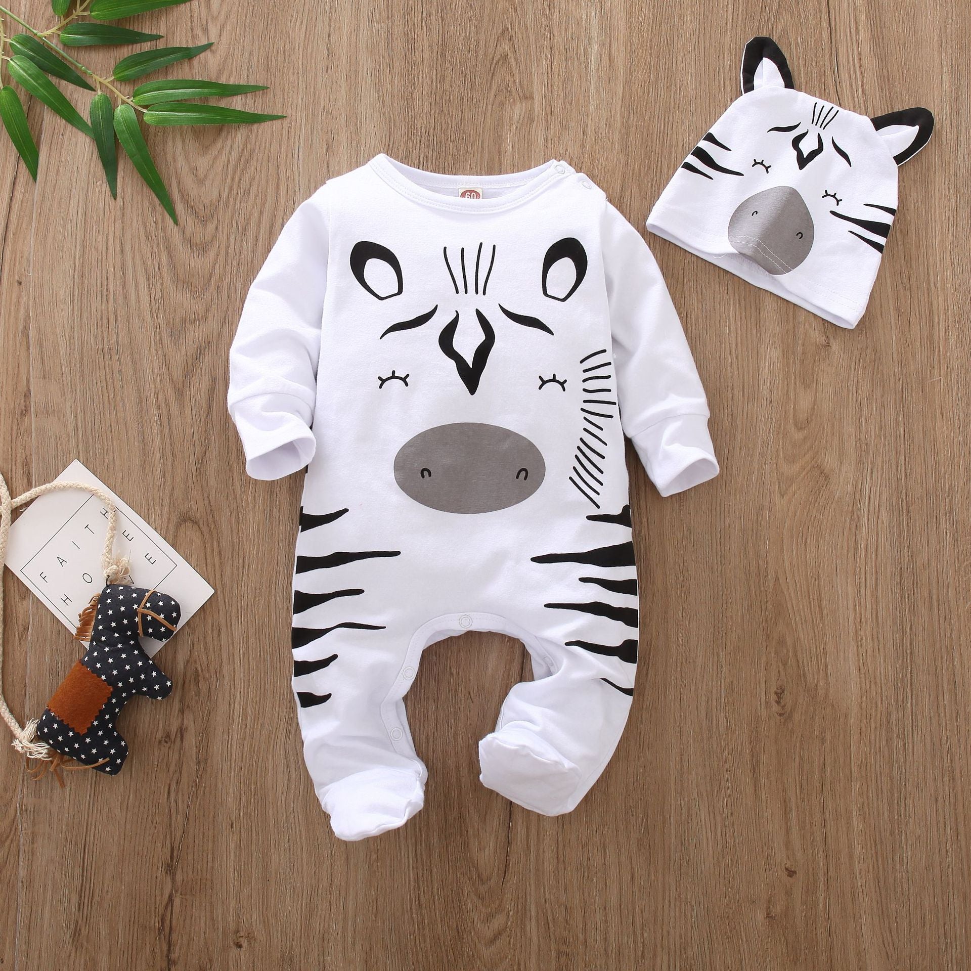 Wrap Your Baby in Cuteness and Comfort with Our Animal Print Romper