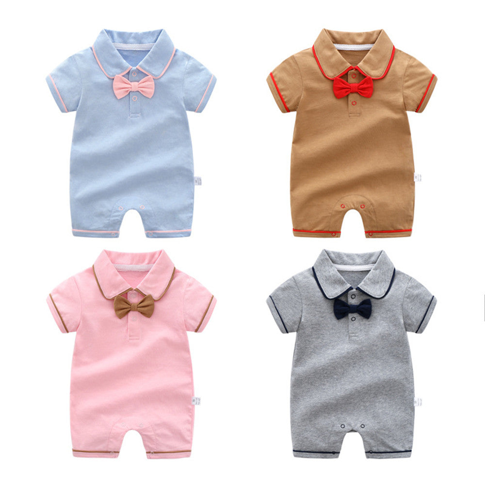 Comfortable and Stylish Baby Jumpsuit with Short Sleeves