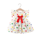 Western Style Girls' Summer Dress with Floral Print