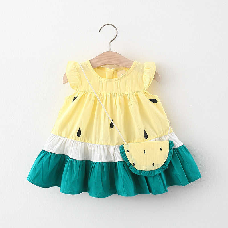Charm and Elegance: Our Suspender Vest Princess Dress for Your Little Angel