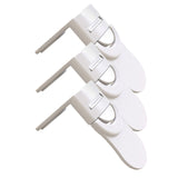Baby Safety Drawer Lock Anti-Pinching Hand Cabinet Drawer Locks Plastic White Safety Buckle for Children Kids Protection