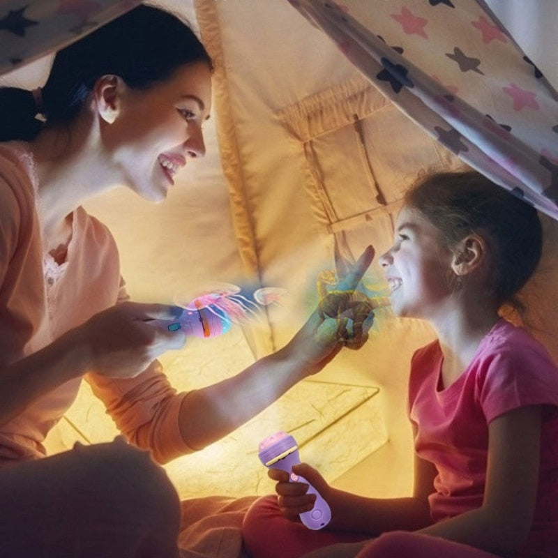 Flashlight Projector Torch Lamp Toy - Babbez