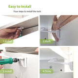 2pcs Baby Security Cabinet Door Lock - Babbez