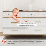 Baby Safety Lock Anti Tip Wall Holder - Babbez