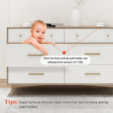 Baby Safety Lock Anti Tip Wall Holder - Babbez