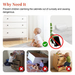 Baby Safety Lock Anti Tip Wall Holder - Babbez