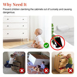 Baby Safety Lock Anti Tip Wall Holder - Babbez