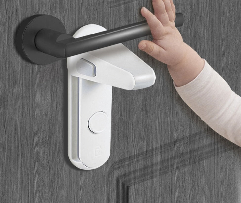 Door Lever Lock, Baby Proofing Door Handle Lock - Babbez