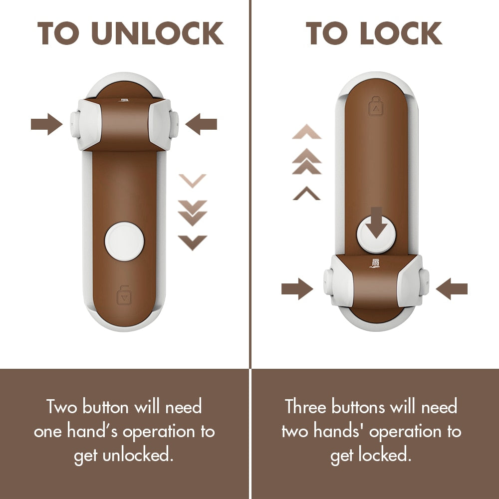 Door Lever Lock, Baby Proofing Door Handle Lock - BabbeZz