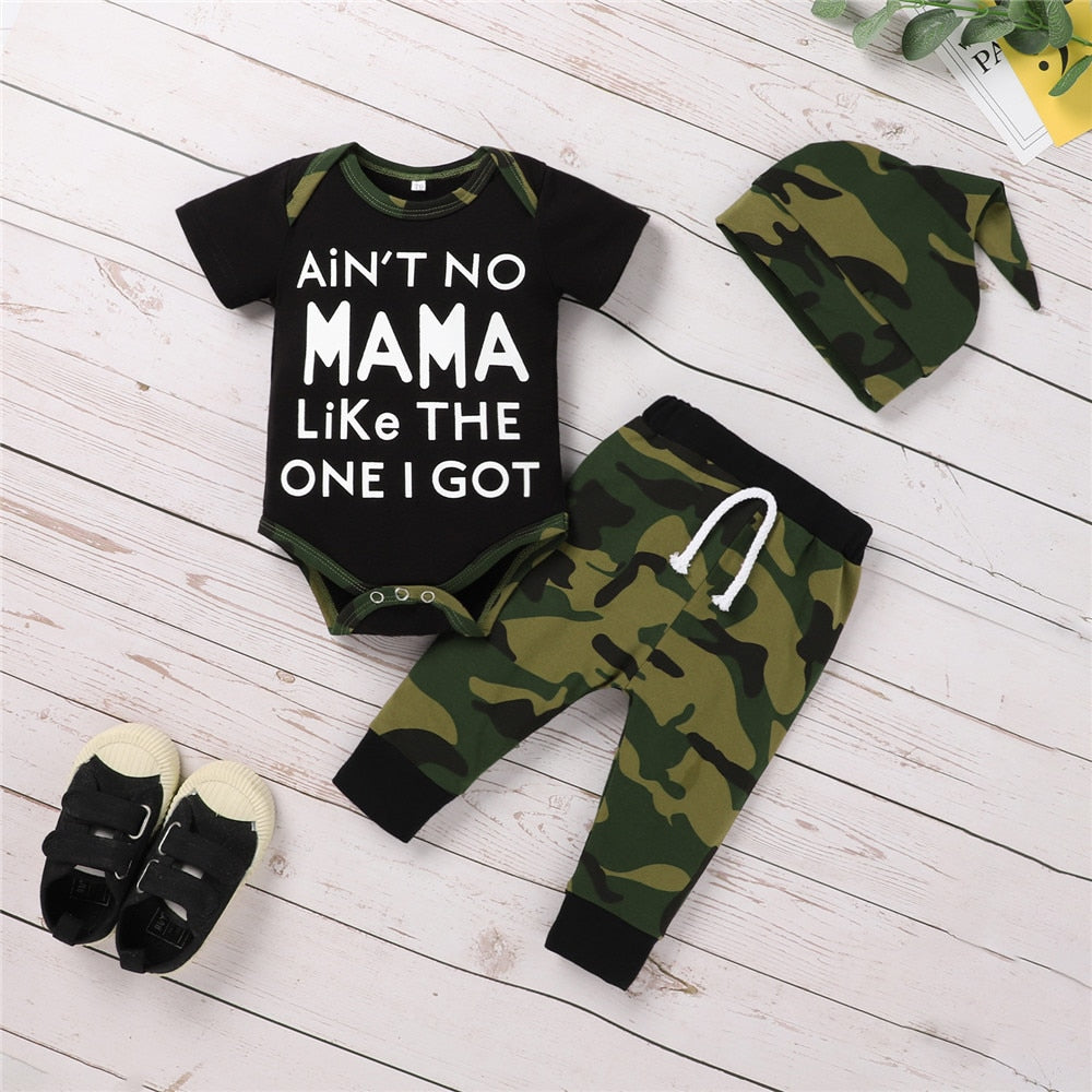 Summer Camouflage Baby Boy Clothes Set: Stylish and Comfortable Outfits for Your Little One