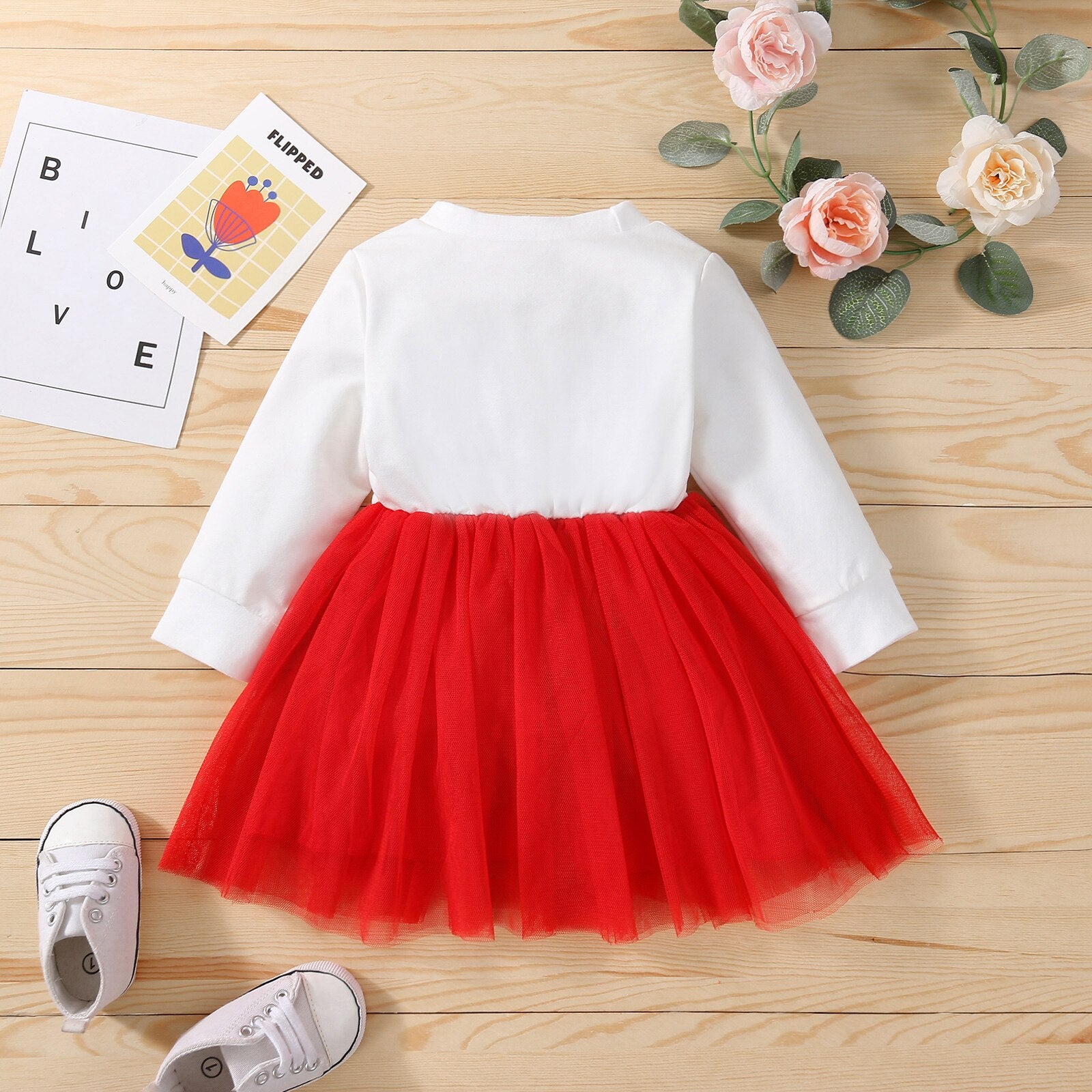 Adorable Infant Baby Girl Sweet Dress for Autumn