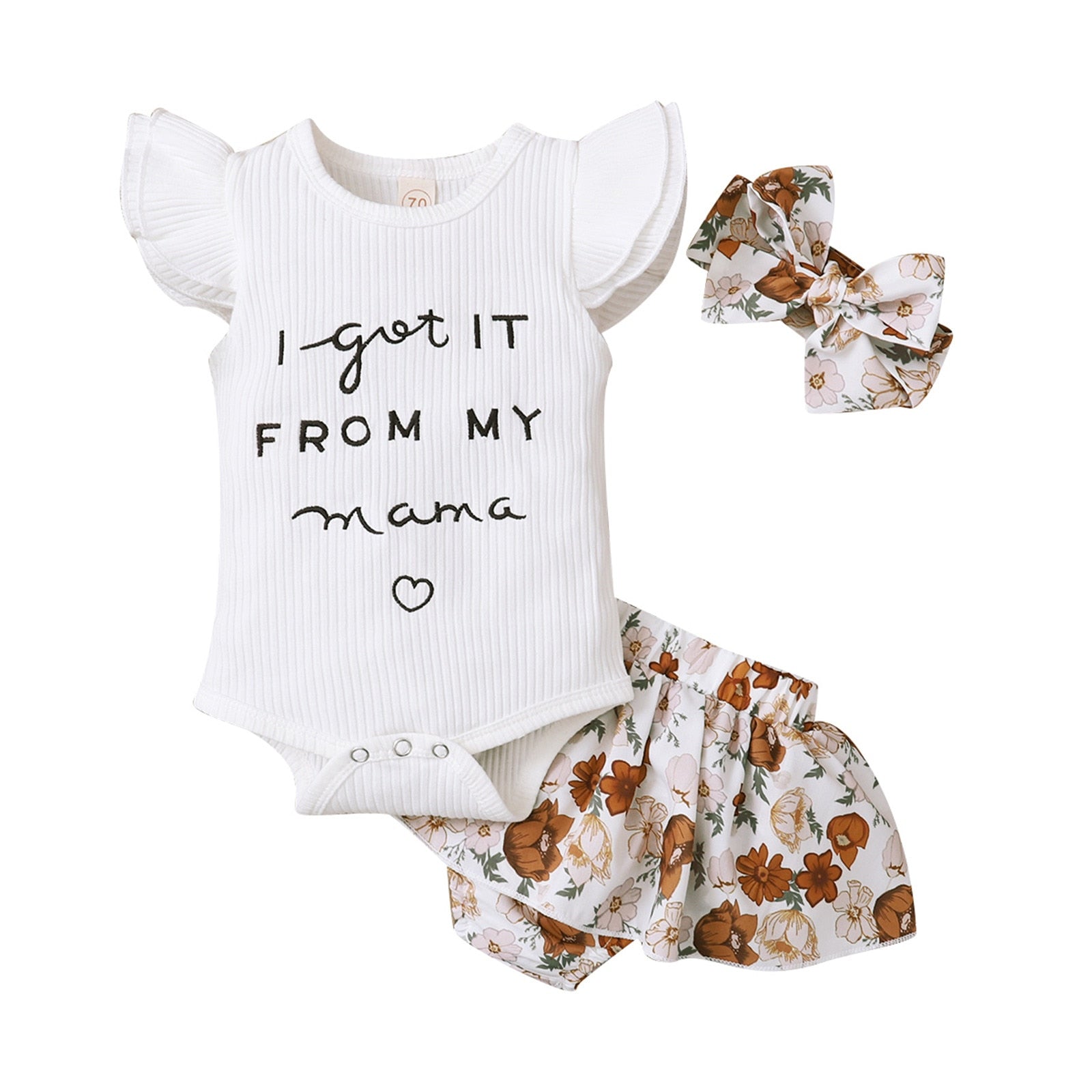 Cute and Comfy 3pcs Summer Baby Girl Clothing Set