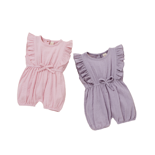 Summer Baby Ruffled Rompers for Girls
