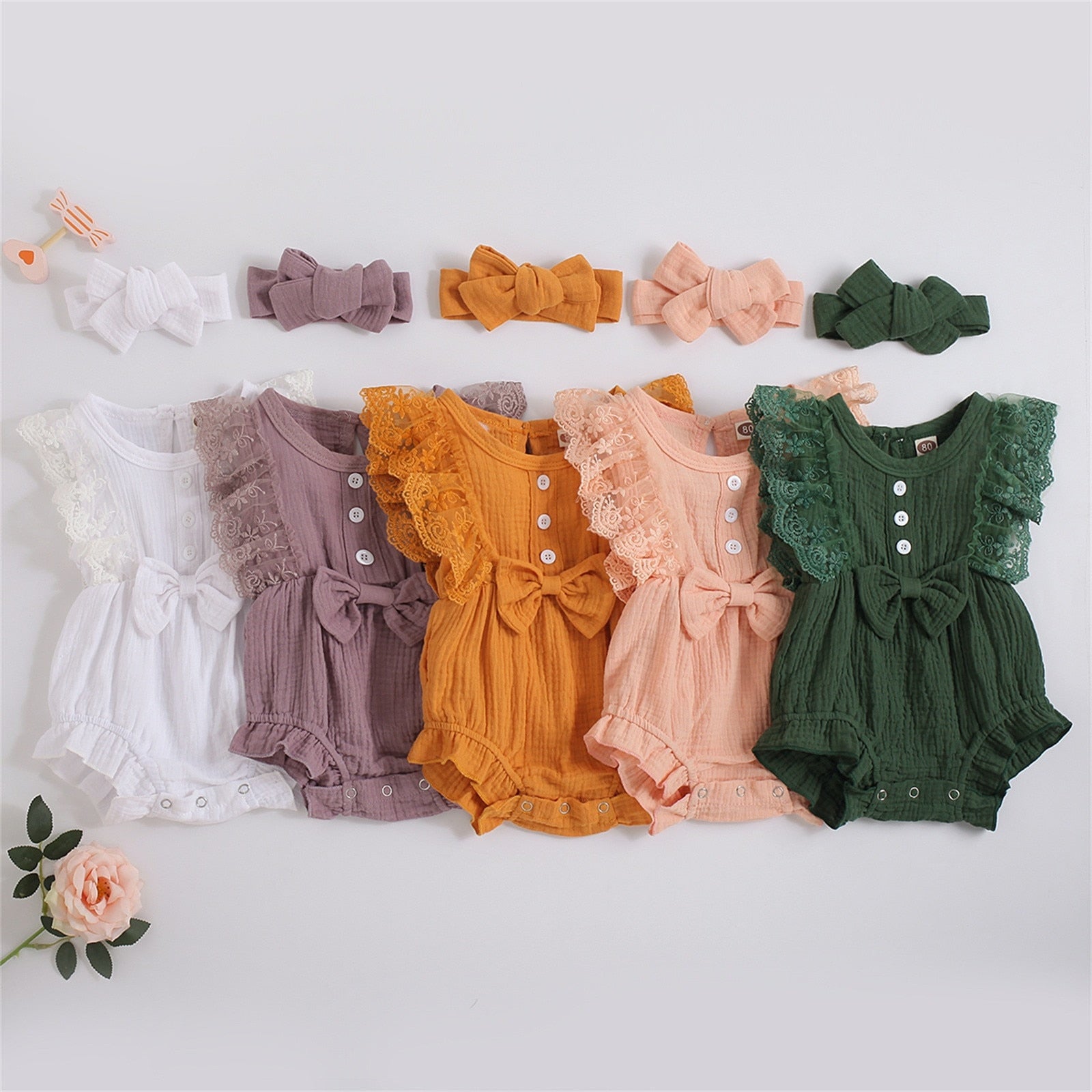 Cute and Comfortable Summer Rompers for Baby Girls