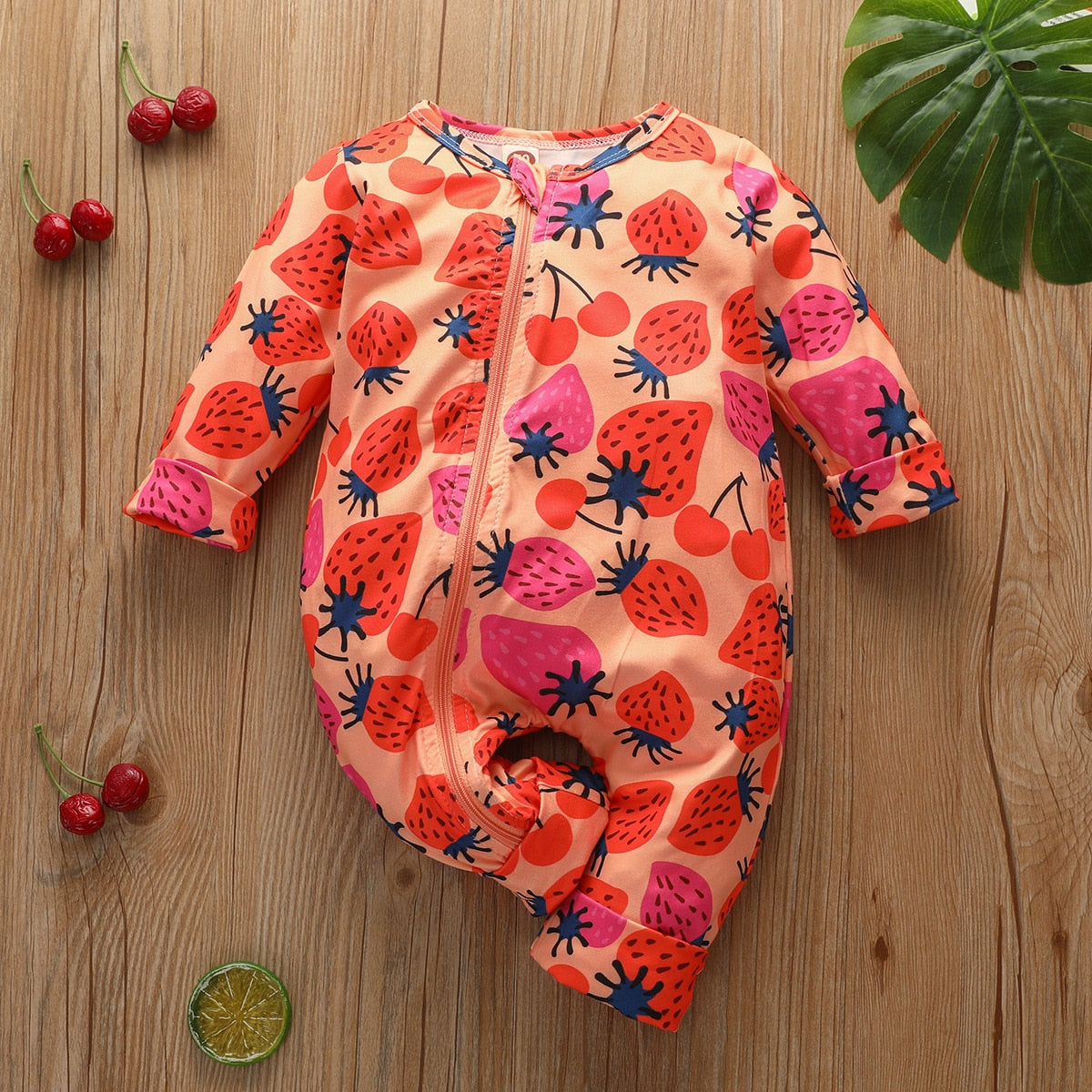 Floral Ruffles Winter Jumpsuit: Adorable Baby Girl Clothes for Newborns