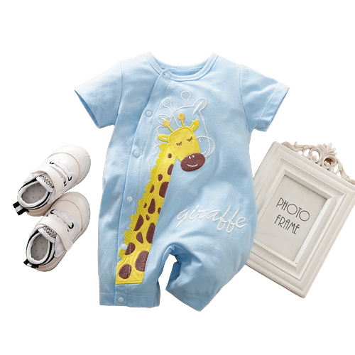 Adorable Dinosaur Baby Boy Romper for Summer Sleepwear