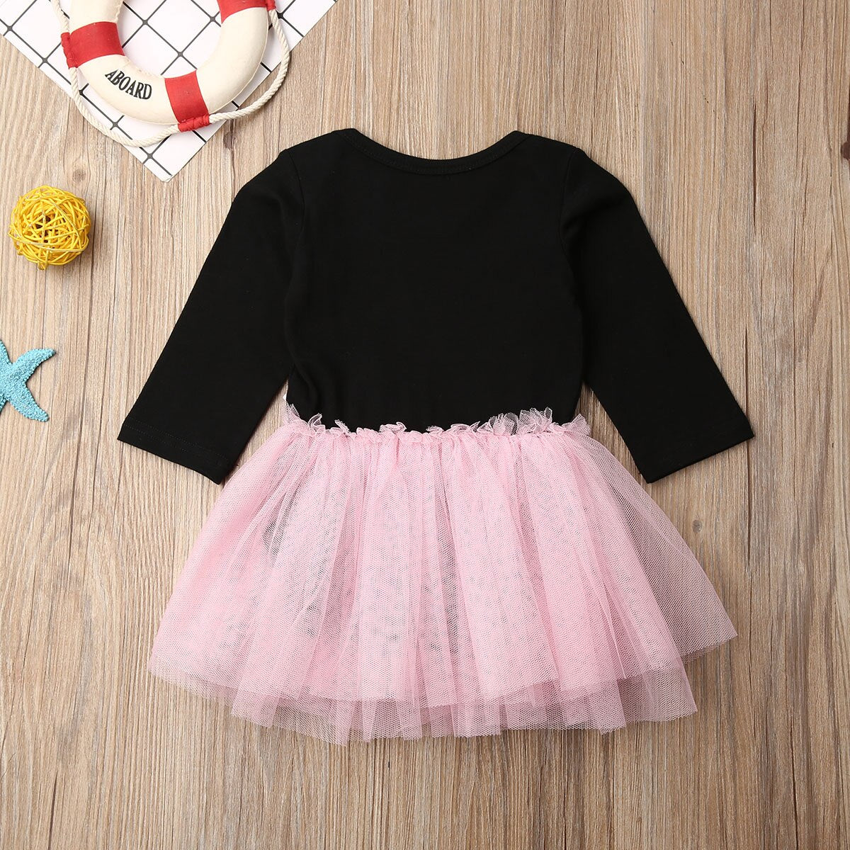 Adorable Pink and Black Princess Party Romper Dress for Newborn Baby Girls