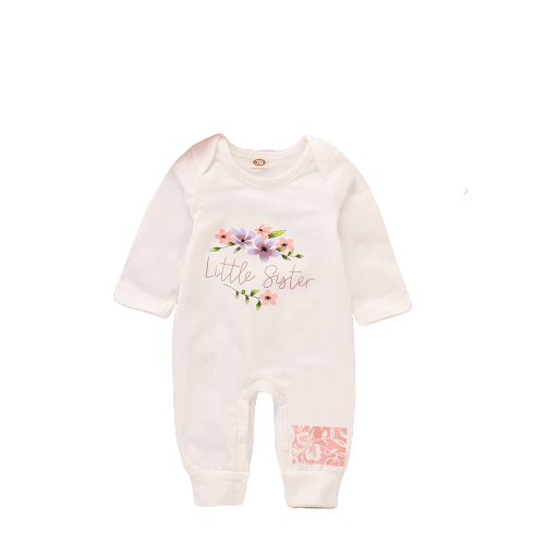 Girls Baby's Rompers with Floral Ruffles: Perfect Outfit for Your Little One