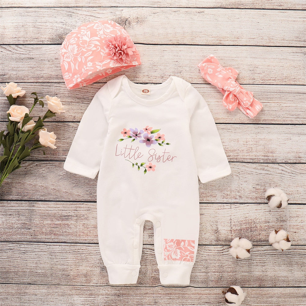 Girls Baby's Rompers with Floral Ruffles: Perfect Outfit for Your Little One